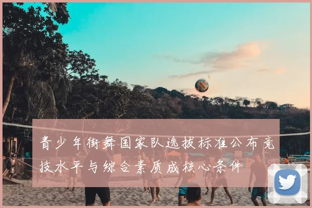 青少年街舞国家队选拔标准公布竞技水平与综合素质成核心条件