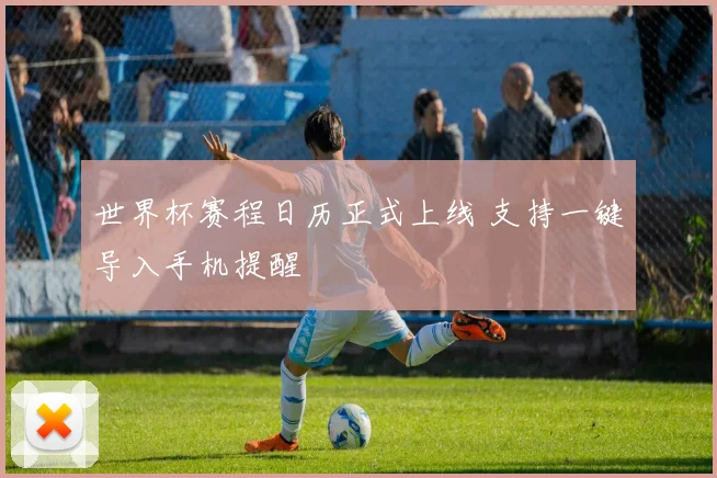 世界杯赛程日历正式上线 支持一键导入手机提醒